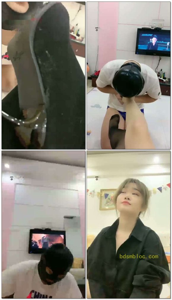 【肆琪S】小狗狗舔脚伺候黑丝