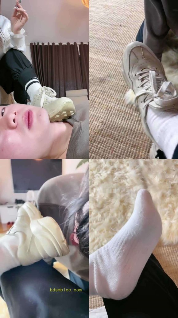 【风吟女神】白棉袜踩踏塞嘴专场