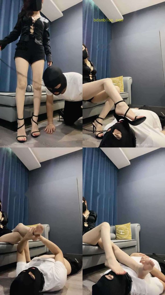 【冷魅】sp/骑马骑脖/高跟凉鞋踩/虐乳/裸足狂舔