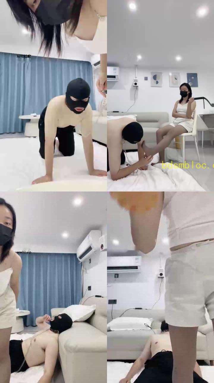 【物业素人】赏赐圣水/骑马狗爬/跪舔丝袜jio/脚插嘴/坐脸虐乳口水
