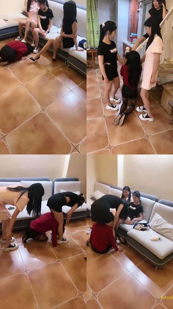 【女仆店S】你们的女神我的狗-满地爬/转胯/舔鞋
