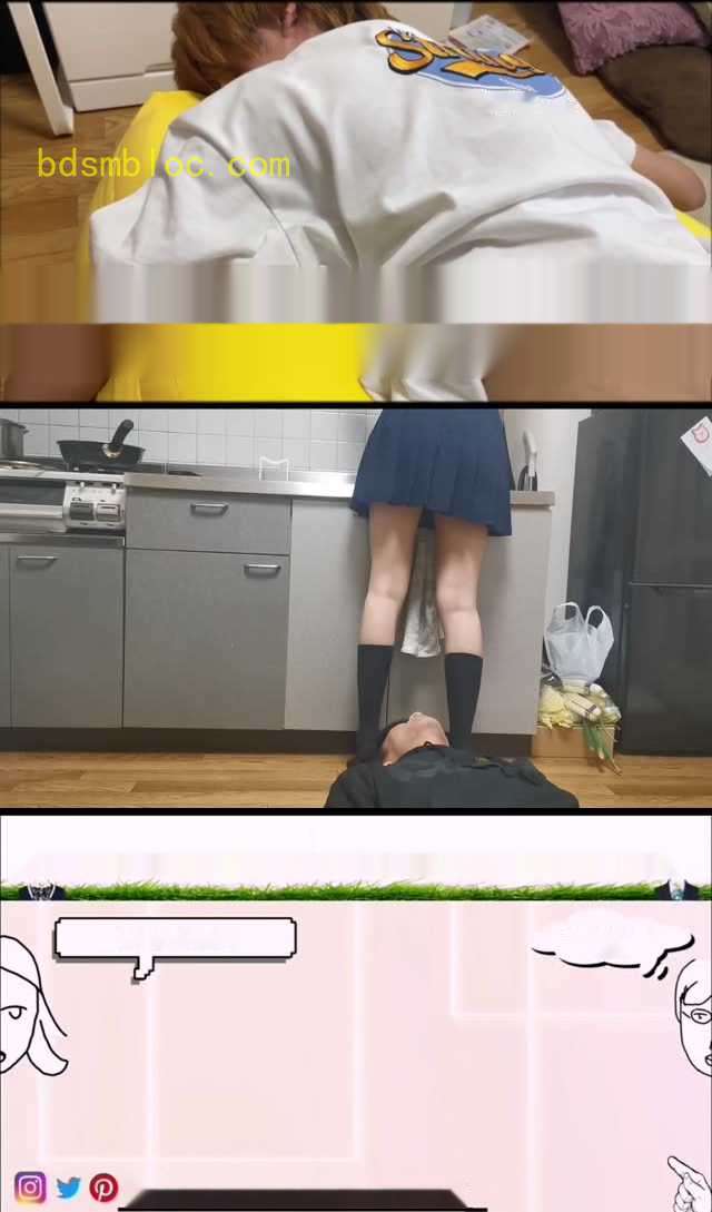 【日本女优】日本JK少女跟她的奴隶生活化调教包含坐脸踩踏足喂食洗脚水丝袜泡茶等等二