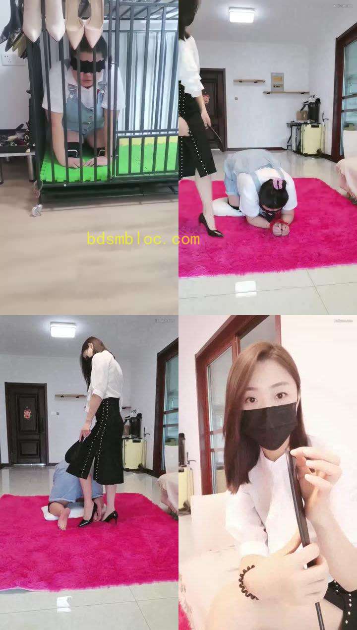 【凌儿女神】调教女奴SP打出猪叫声