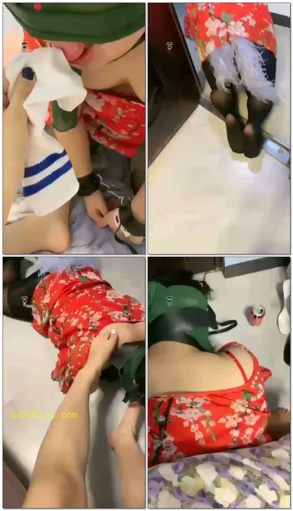 【00后馨然s】昨天的小狗狗，给他穿花衣服带出门走一走