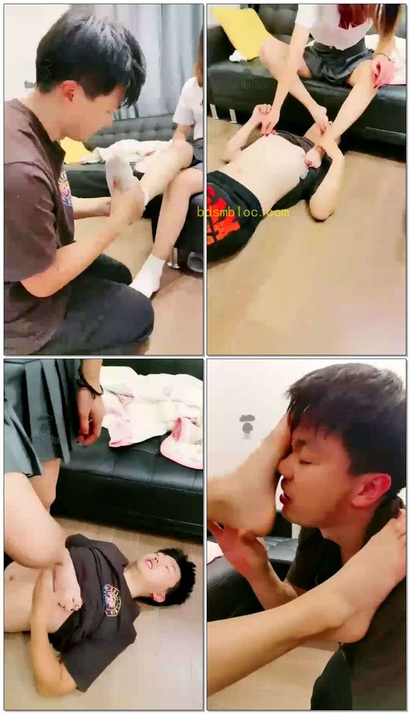 【KinaQUEEN】责罚无良教师，深喉全体重踩踏钻胯