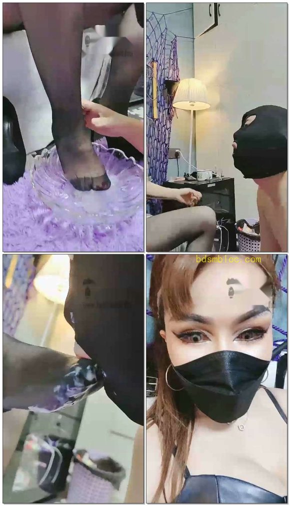【黑桃Qmama】双女主果冻洗脚喂食