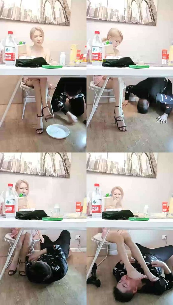 【曹大成】丝洛主人调教脚喂食刺激