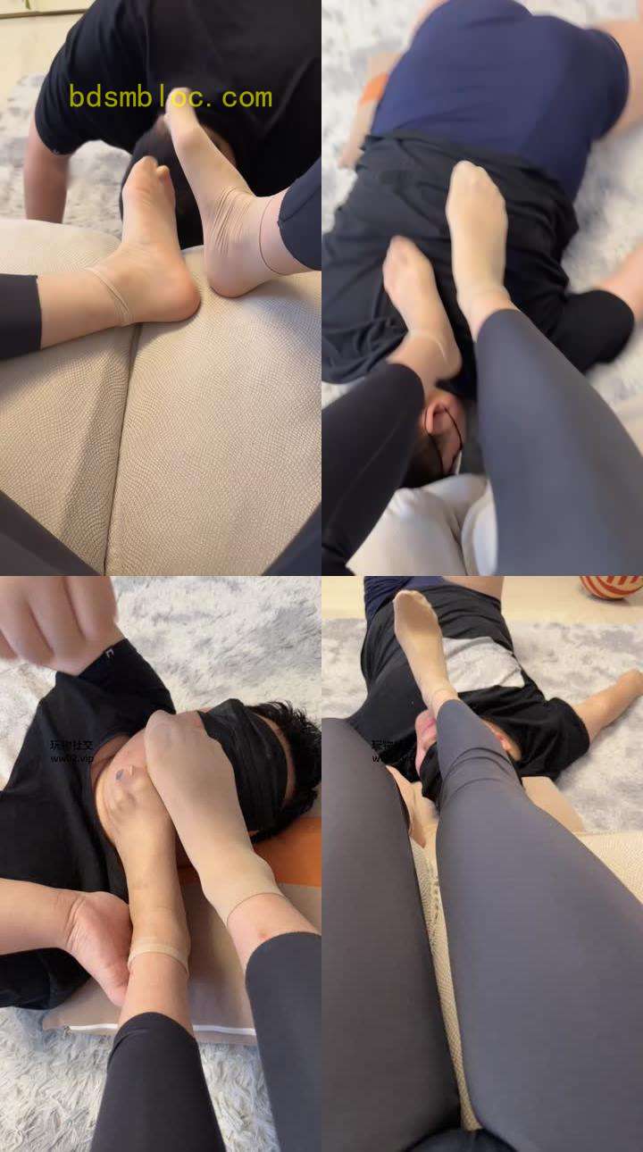 【埋埋汰汰】肉丝美腿蹂躏脚垫奴