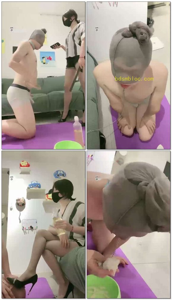 【美离子】圣水泡薯条耳光打屁股磕头如捣蒜