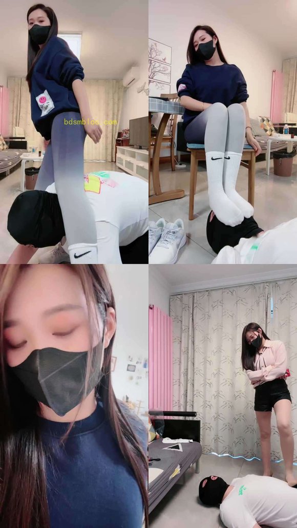 【若依】运动女神白袜裸足气味羞辱