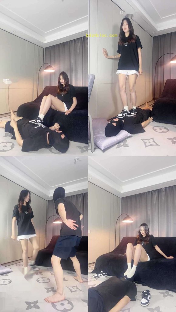 【HLIII】长腿素人踢裆耳光