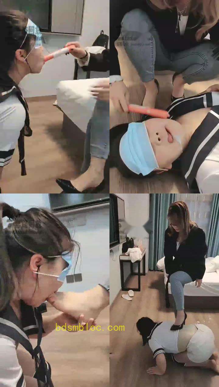 【三七七s】深喉小母狗酸奶口水