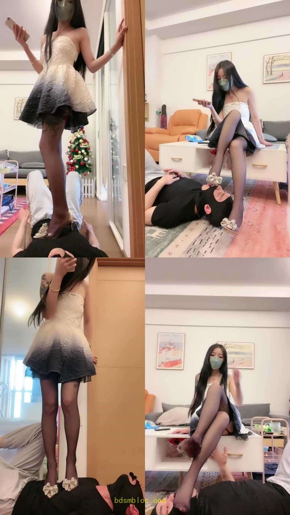 【奈奈生】袜子塞嘴全体重踩踏/胯下辱/虐乳