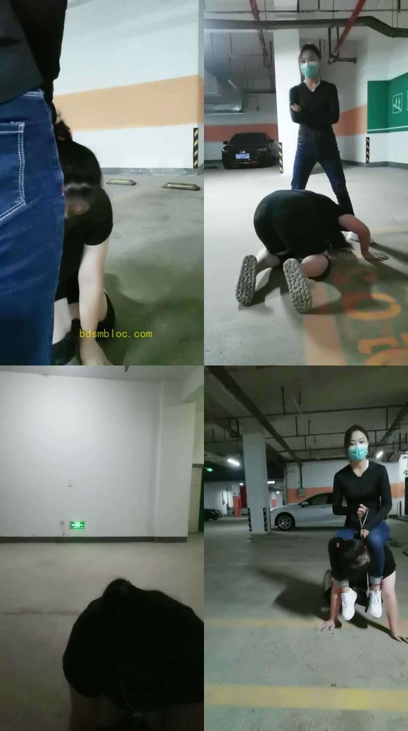 【凌儿女神】户外车库-骑马转胯虐母畜