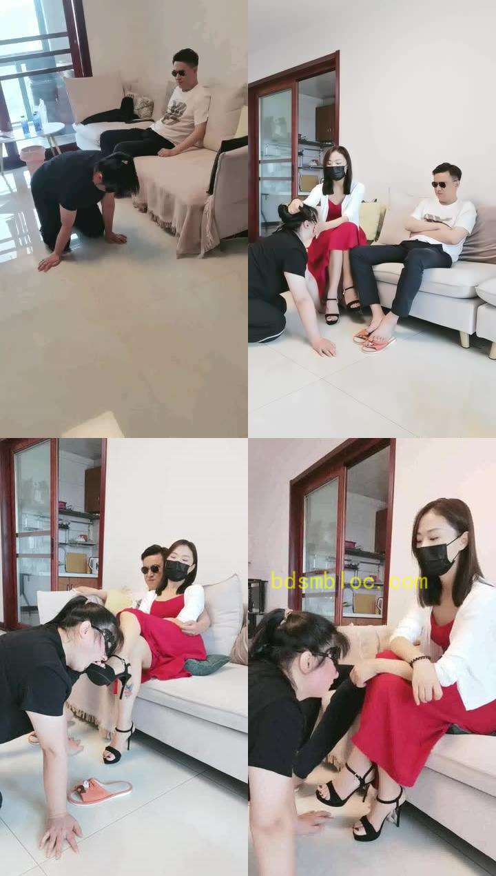 【凌儿女神】和老公一起玩废狗闺蜜
