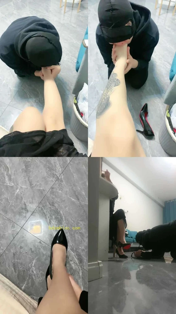 【小七】跪舔肉丝高跟/伺候沐足