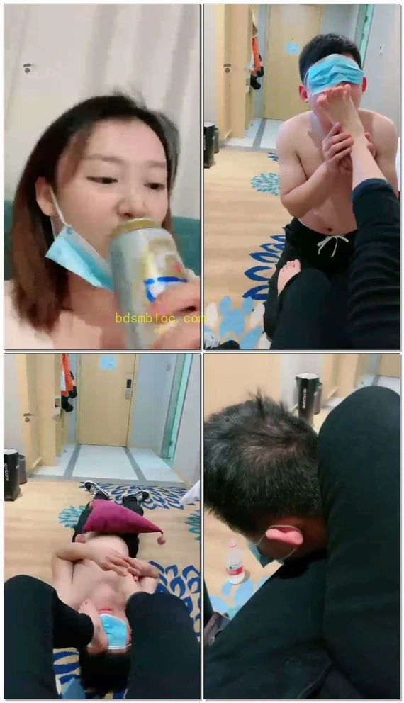 【木鸢S】开发贱狗原味棉袜舔脚
