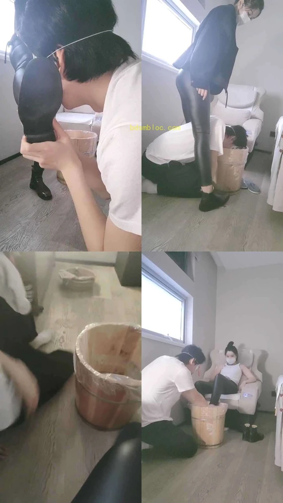 【聆彤S】沐足店伺候-舔闻脏鞋原味白袜