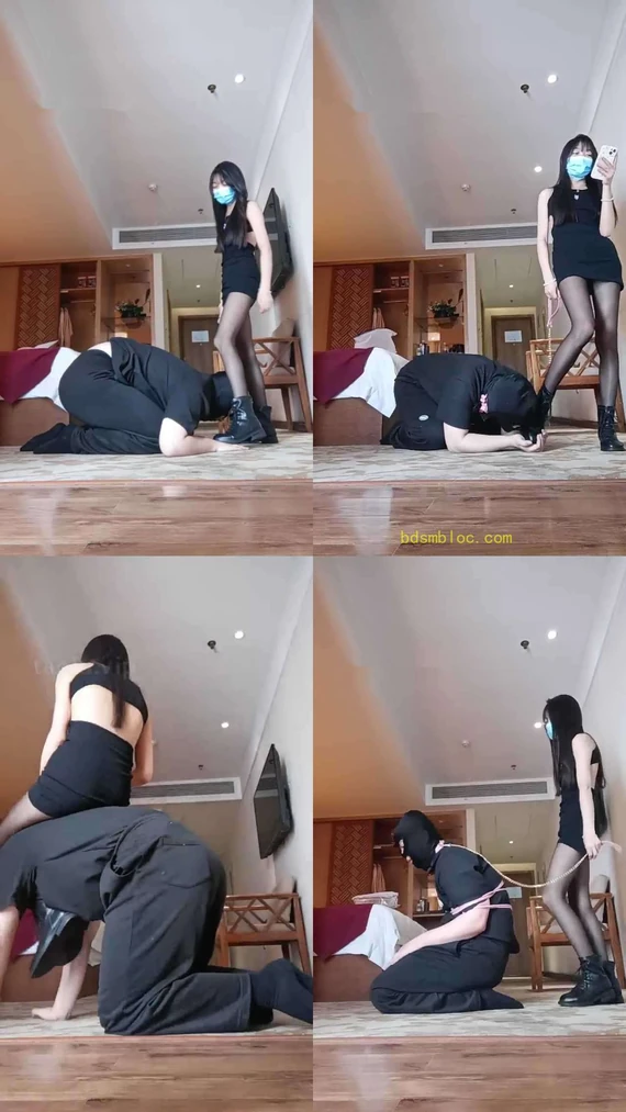 【小主十言】调教新奴 黑丝袜 短靴