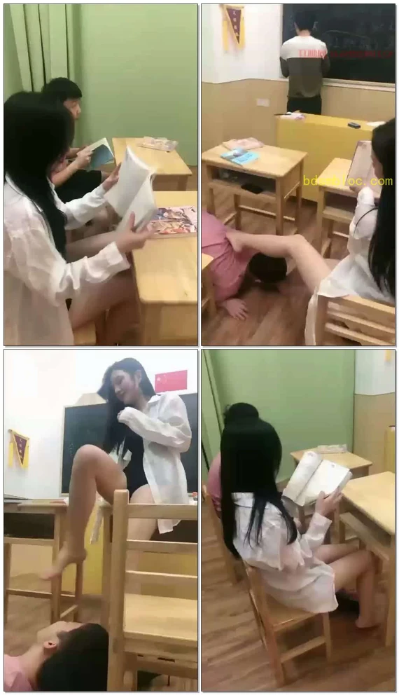 【倾倾小主】学生在老师课堂调教同桌