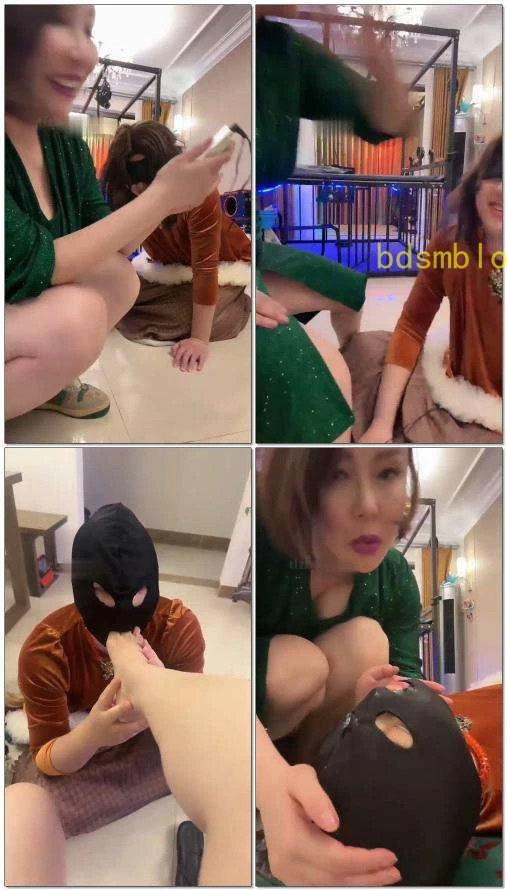 【梓夫人】女奴挑战重度耳光