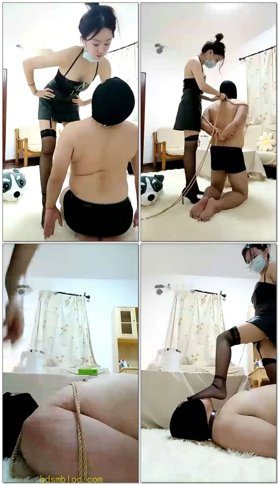 【安城S】骑乘羞辱踩狗脸，钻胯口水