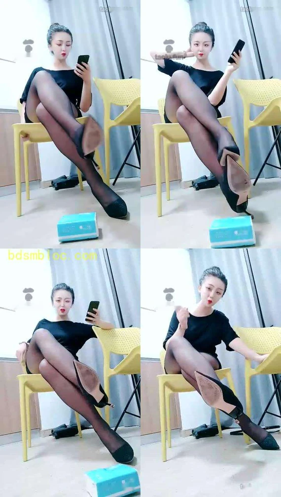 【南妮QUEEN】第一视角口水挑鞋，丝袜羞辱