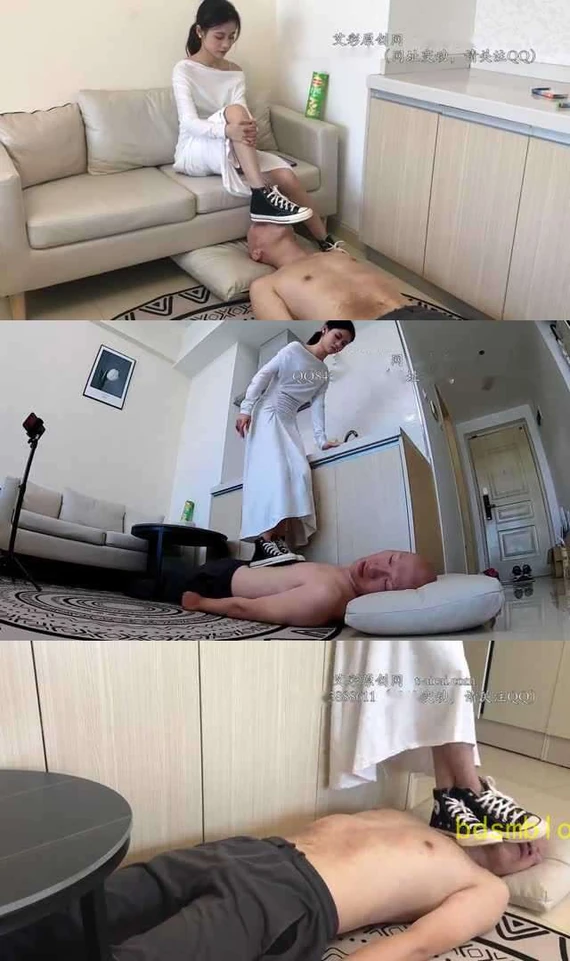 【美竹姐姐】黑色匡威帆布鞋的折磨