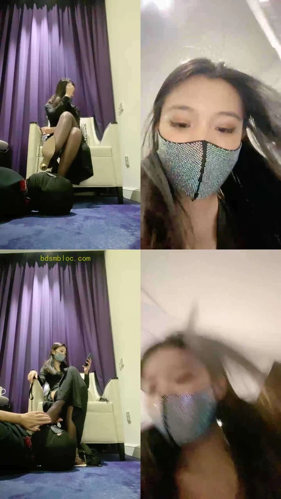 【美露】长腿车模黑丝恋足调