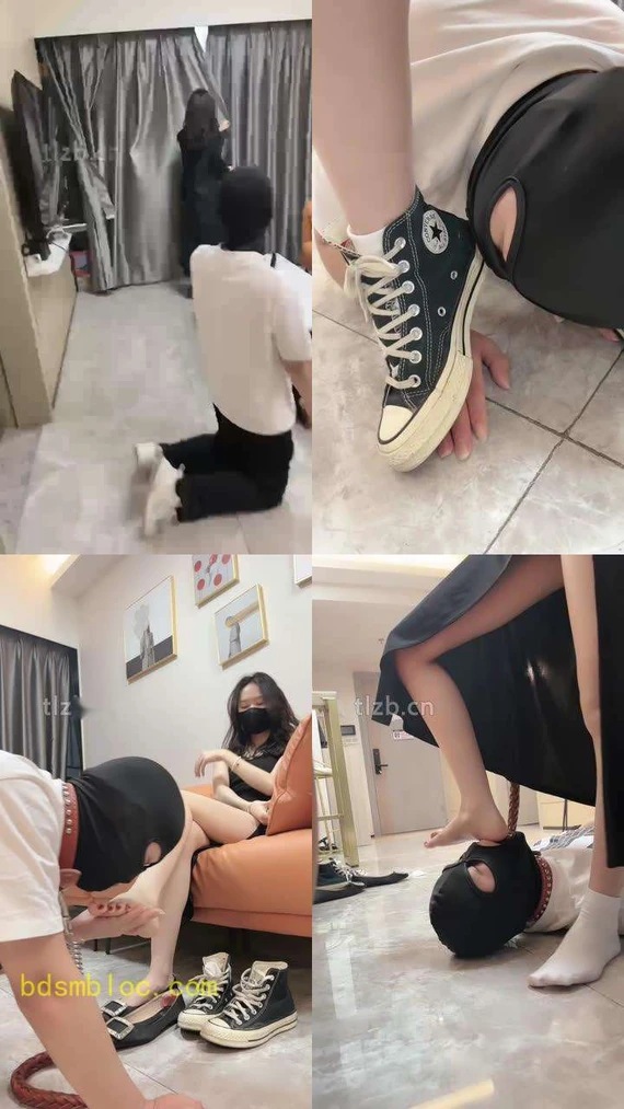 【萬一】跪舔超脏高帮鞋/碾压狗爪/喂口水/脚深喉