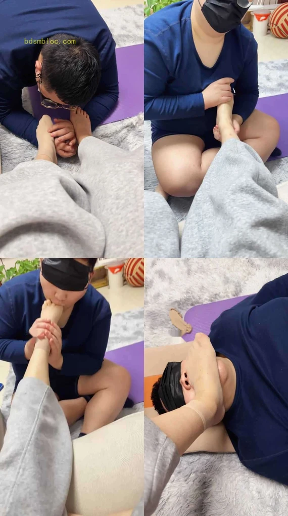 【埋汰】肉丝脚踩虐家奴