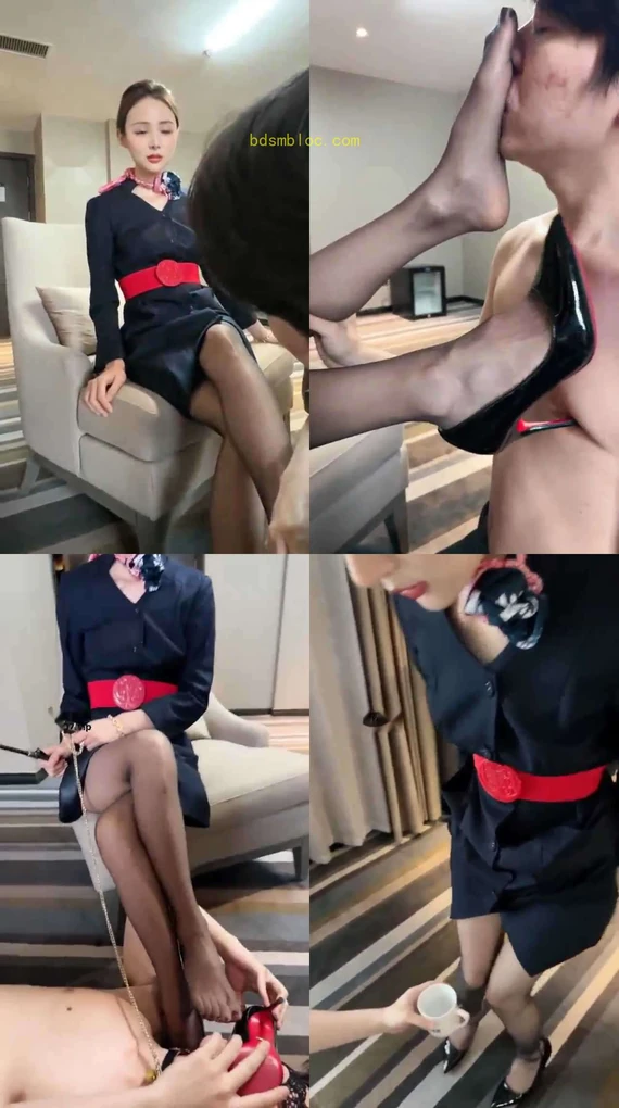 【冰冰女神】头等舱空姐调教乘客
