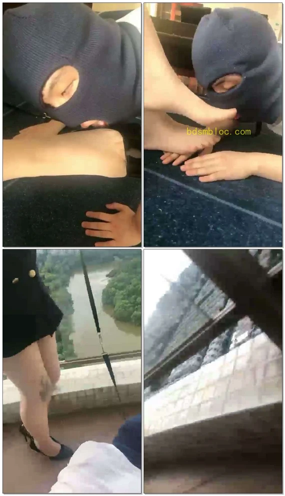 【黑甜女蒂S】空姐的癖好，让邻居看见我的贱奴犯骚