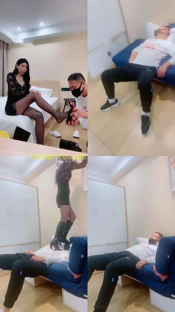 【陈甜女帝】长靴高跟全体重踩踏