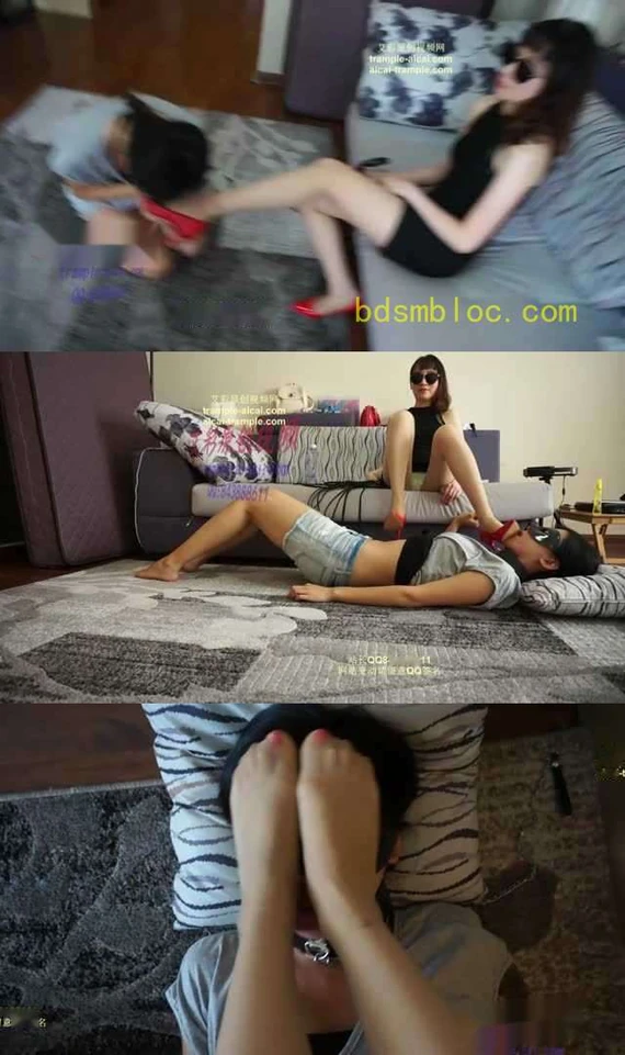 【小妮女主】高贵女主丝袜高跟调教小贱母狗