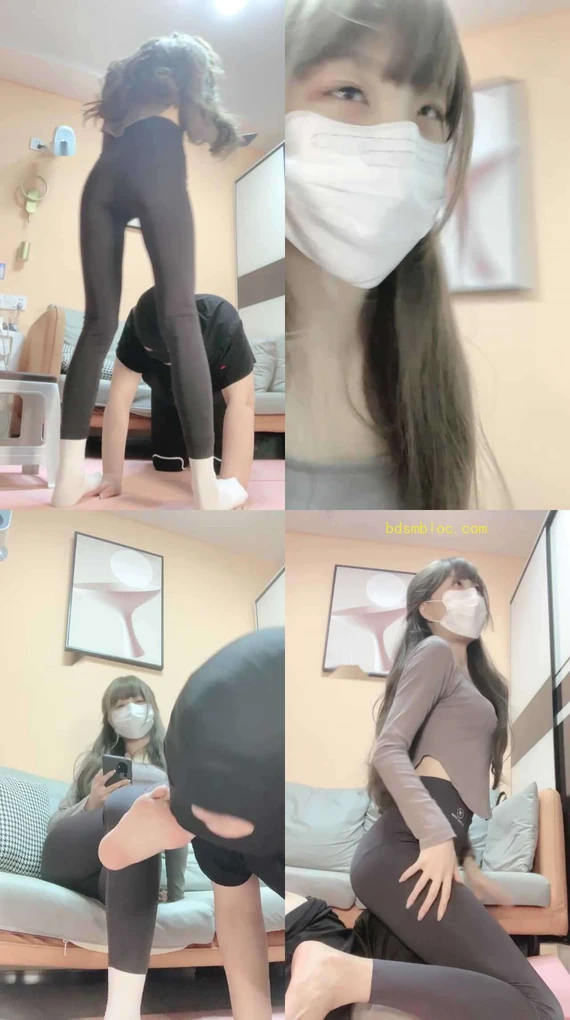 【鹿可】女神健身后原味白袜玩奴