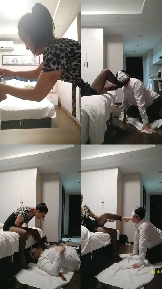 【左罗夫人】骑马转胯/高跟黑丝跪舔/内裤套头/赏赐圣水口水