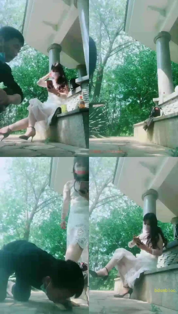 【聊城魅影】野外玩点刺激的虐贱货