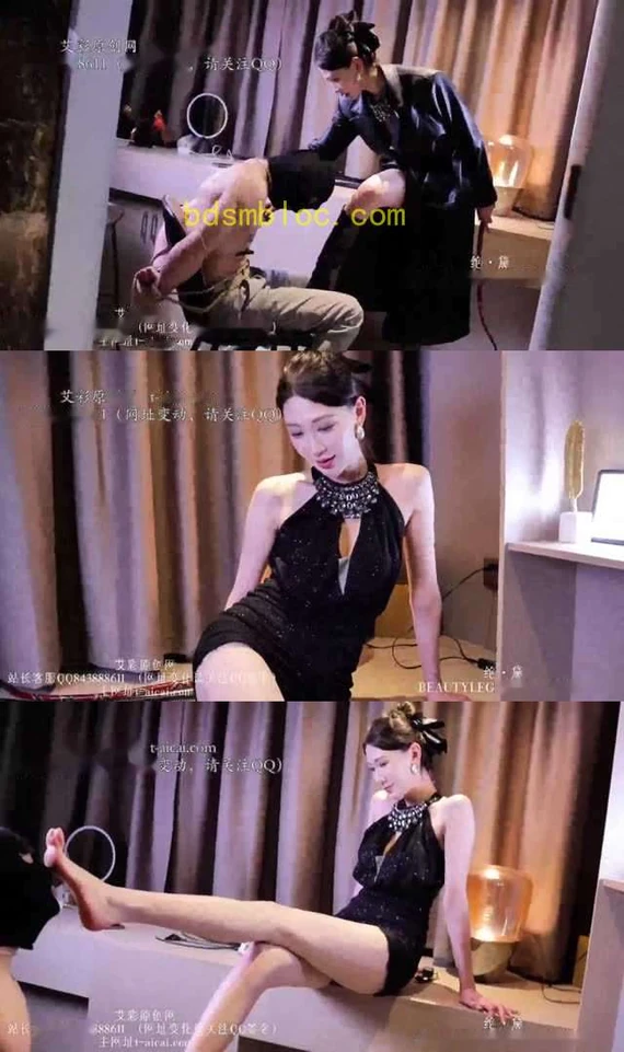【艾琳】长腿ch皮衣审讯 棉袜脚羞辱 虐乳
