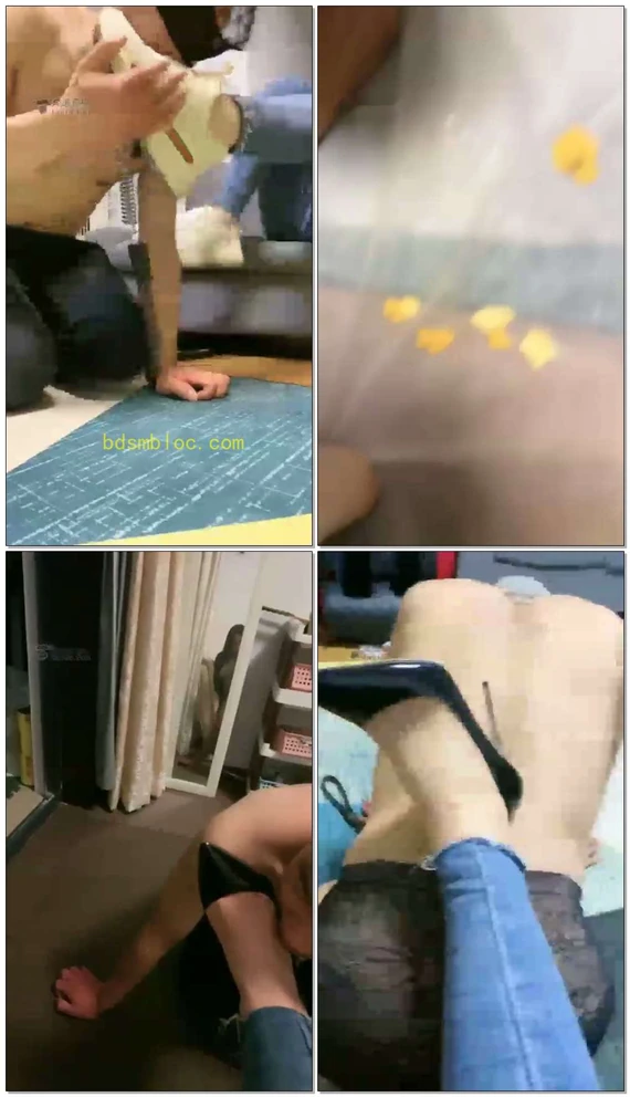 【十三姨】贱狗闻屁股舔脏鞋喝圣水