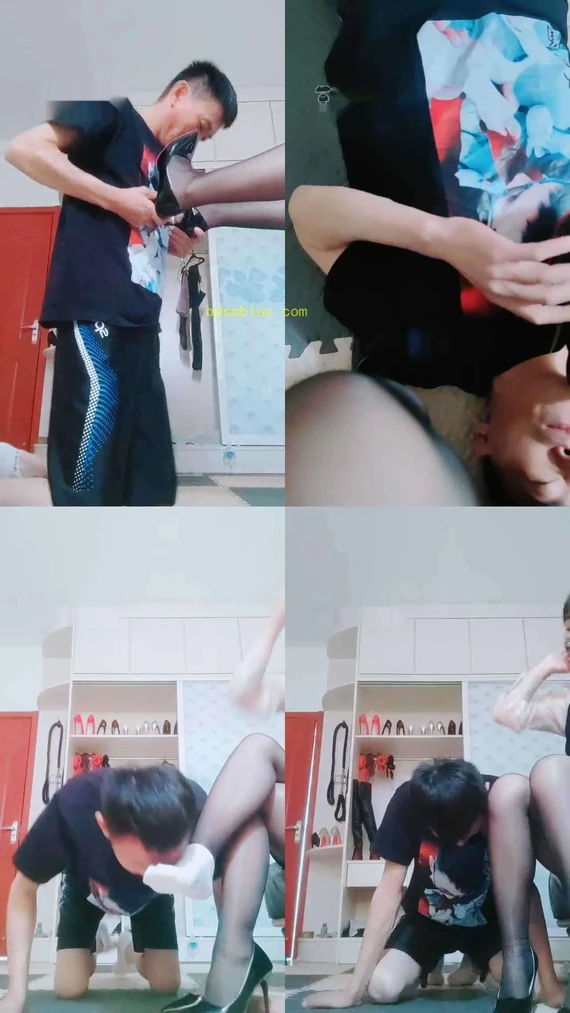 【魅影女神】高跟黑丝虐乳