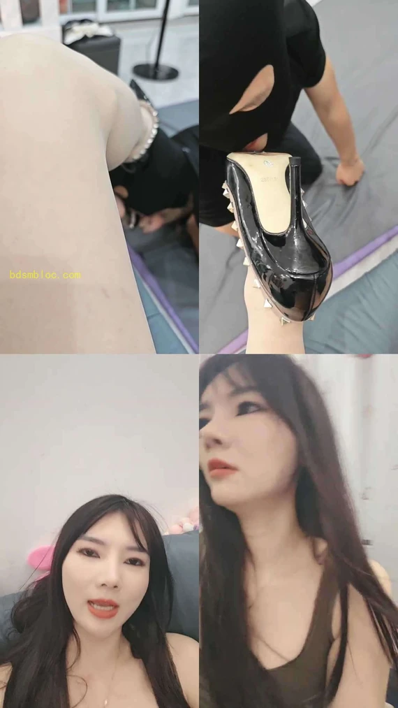 【木子大大】跪舔铆钉高跟肉丝jio