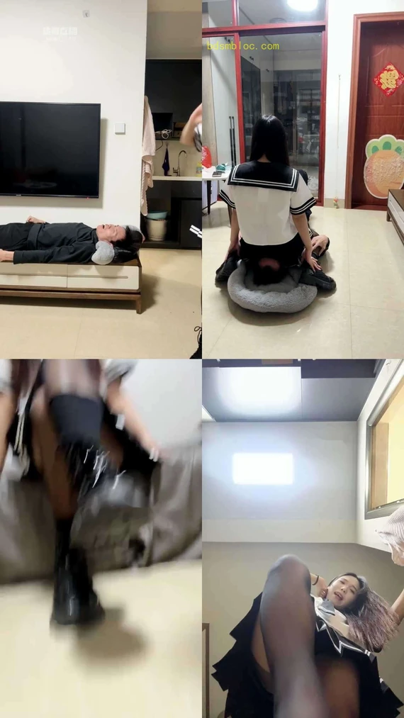 【露露娜】jk黑丝性感美腿调教