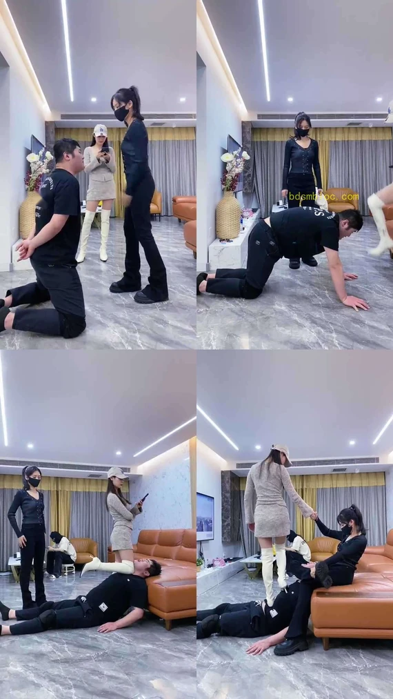 【麋鹿银儿】无敌女神 踢裆 打耳光