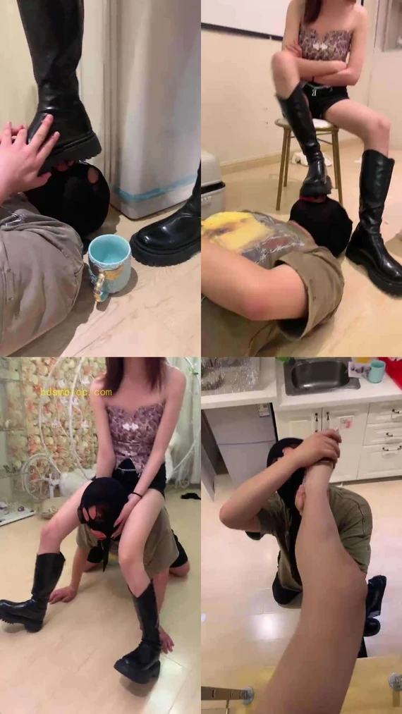 【术术S】喂口水圣水/长靴踩踏耳光/骑马闻舔白袜
