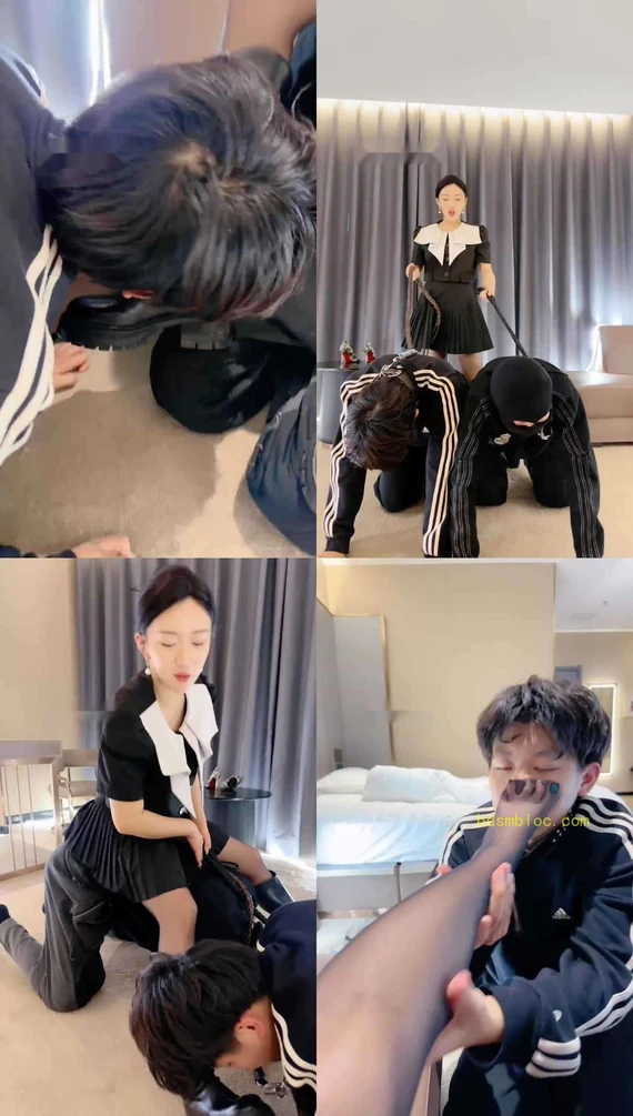 【潘妮女王】双奴-骑马/耳光/拍子鞭打/强制闻靴子