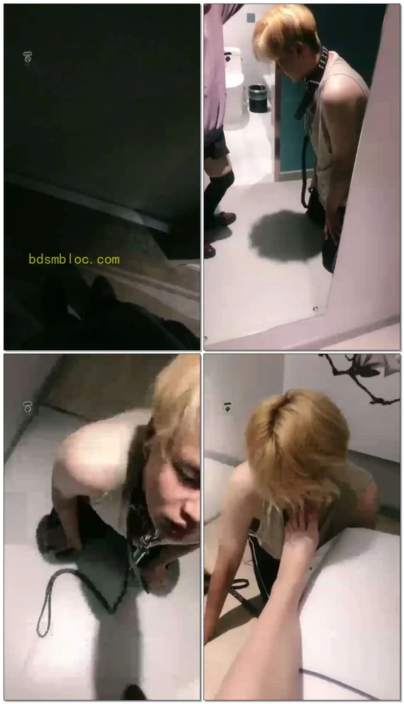 【悦主S】黄毛狗闻舔黑丝美脚