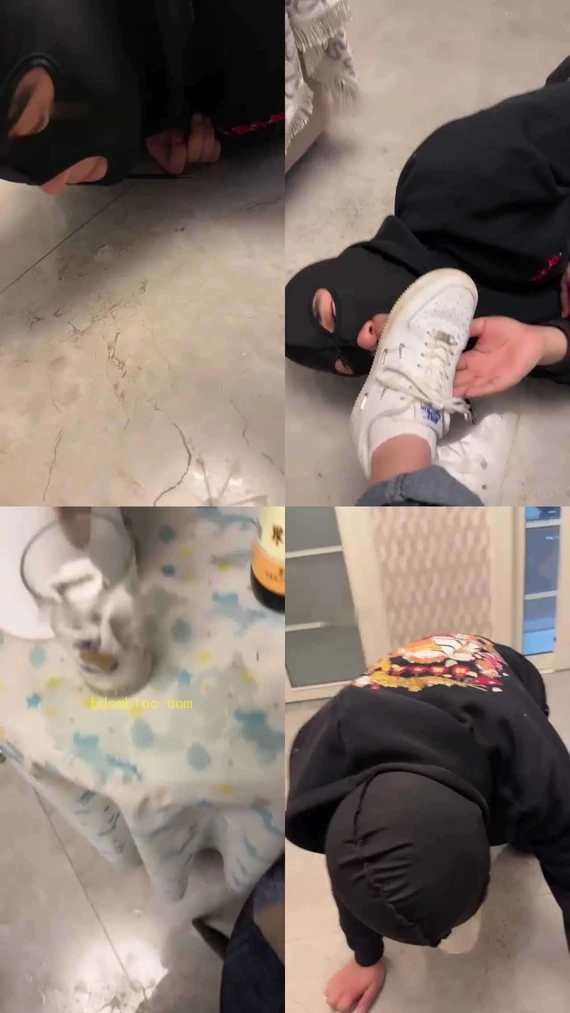 【黛黛】嘴洗脏棉袜强迫吞咽