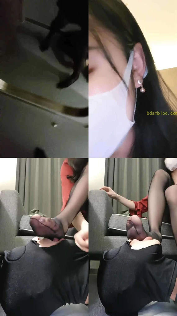 【米小唐】御姐黑丝高跟辱狗