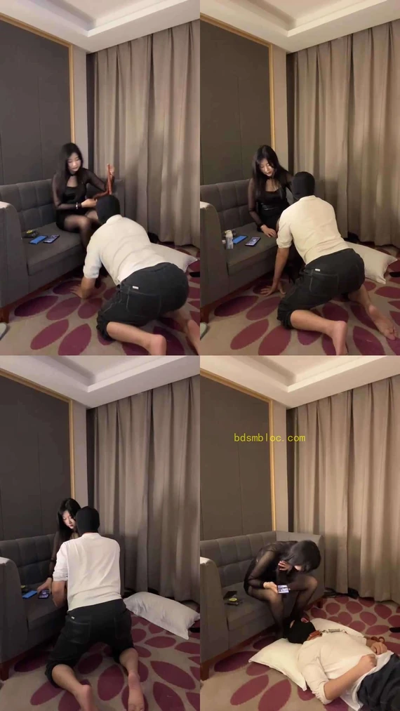 【橙橙】掐乳/喂口水/黑丝美腿诱惑/转胯/臭脚捂脸/腿绞窒息